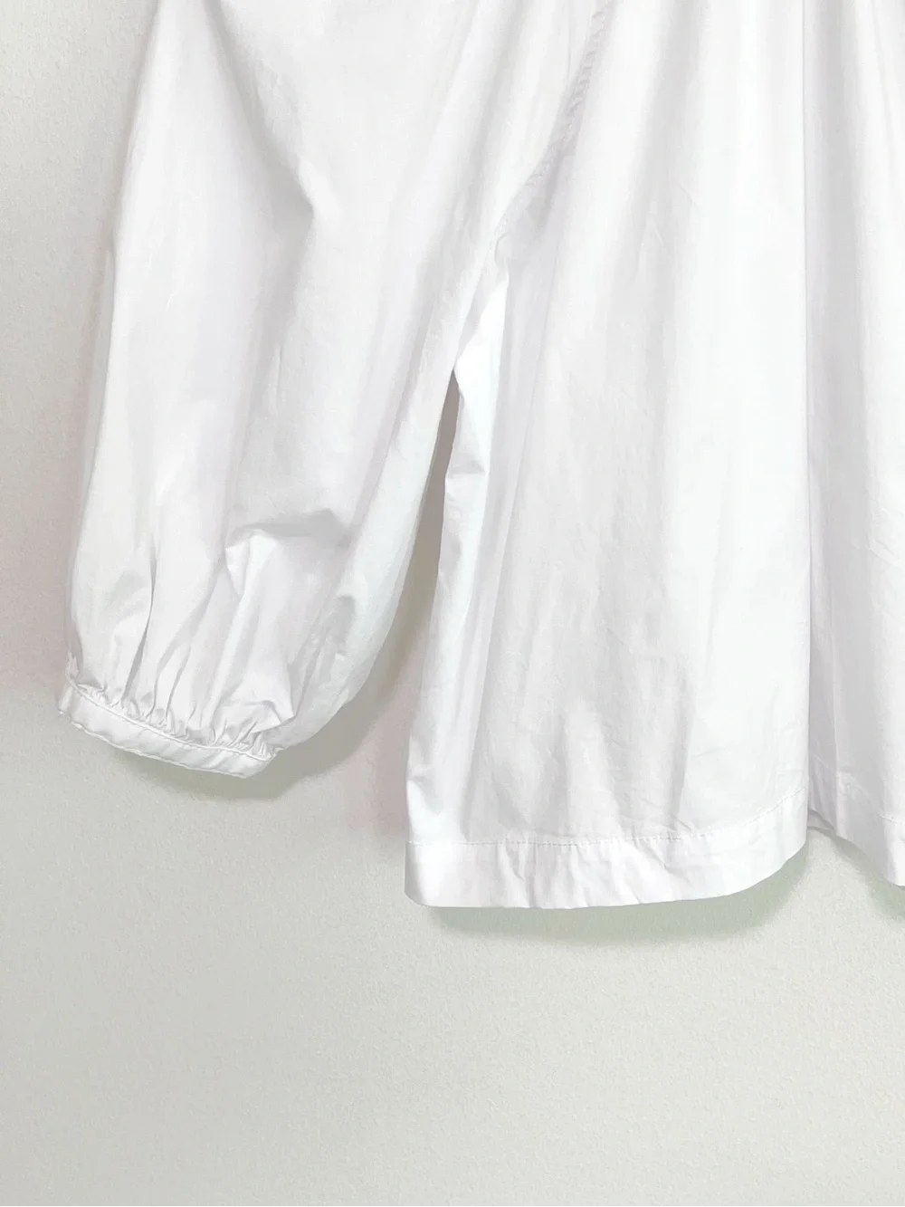 BOGO! Staud Dill Blouse Stretch Cotton Poplin Button Front White Size XS